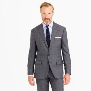 J Crew Ludlow Italian Wool Grey Charcoal Classic Fit Suit Jacket